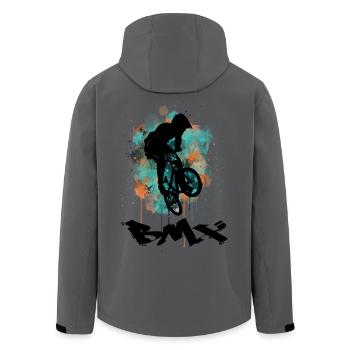BMX Bike - Recycelte Männer Softshell-Jacke von Stanley/Stella - Anthrazit - Hinten - AI Model Male 185 light (185cm)