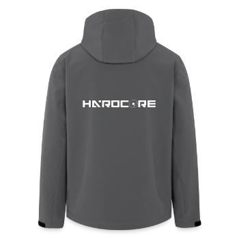 hard-core6 - Recycelte Männer Softshell-Jacke von Stanley/Stella - Anthrazit - Hinten - AI Model Male 185 light (185cm)