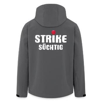 Bowling Strike Bowlingteam - Recycelte Männer Softshell-Jacke von Stanley/Stella - Anthrazit - Hinten - AI Model Male 185 light (185cm)