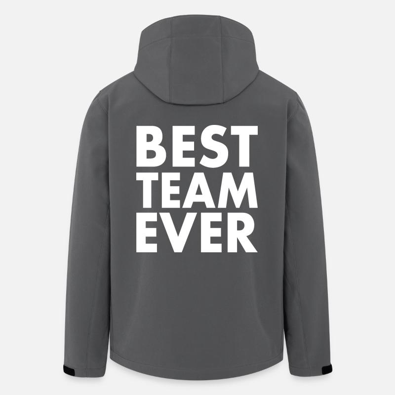 Best team ever - Recycelte Männer Softshell-Jacke von Stanley/Stella - Anthrazit