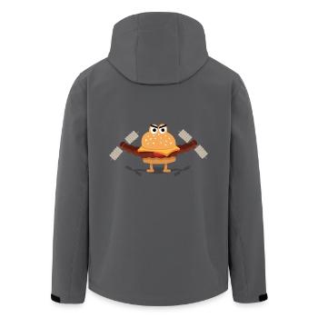 Burger Builder - Recycelte Männer Softshell-Jacke von Stanley/Stella - Anthrazit - Hinten - AI Model Male 185 light (185cm)