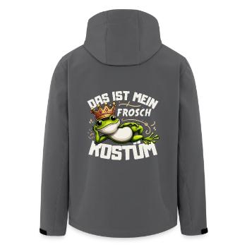 Karneval Frosch Kostüm Verkleiden Köln Kölle Alaaf - Recycelte Männer Softshell-Jacke von Stanley/Stella - Anthrazit - Hinten - AI Model Male 185 light (185cm)