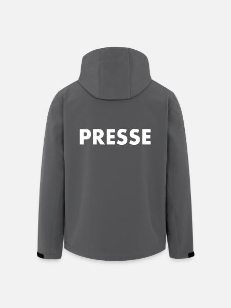 Presse - Recycelte Männer Softshell-Jacke von Stanley/Stella - Anthrazit