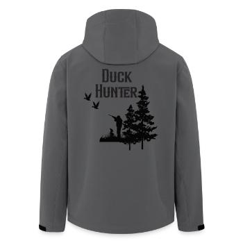 Duck Hunter - Recycelte Männer Softshell-Jacke von Stanley/Stella - Anthrazit - Hinten - AI Model Male 185 light (185cm)