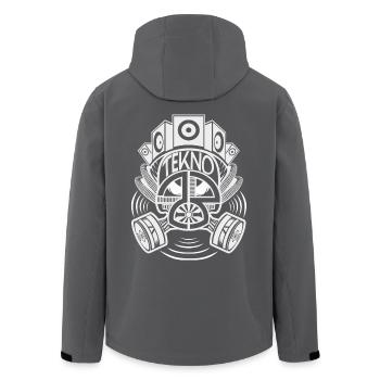 Tekno 23 gas mask - Recycelte Männer Softshell-Jacke von Stanley/Stella - Anthrazit - Hinten - AI Model Male 185 light (185cm)