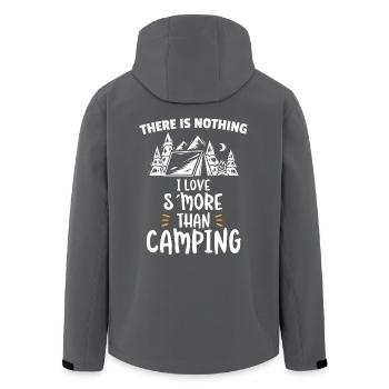 There is nothing i love smore - Recycelte Männer Softshell-Jacke von Stanley/Stella - Anthrazit - Hinten - AI Model Male 185 light (185cm)