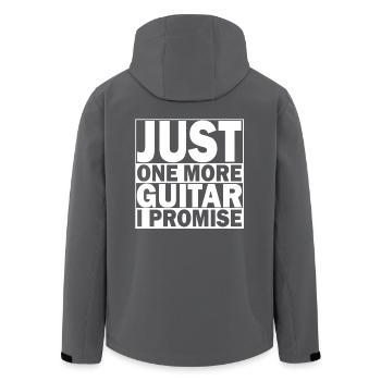 Cooles und lustiges Shirt Design Nur noch eine Gitarre Ich verspreche das TShirt der Männer - Recycelte Männer Softshell-Jacke von Stanley/Stella - Anthrazit - Hinten - AI Model Male 185 light (185cm)