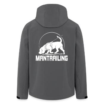 MANTRAILING Hundesport Suchhunde Hunde Hund - Recycelte Männer Softshell-Jacke von Stanley/Stella - Anthrazit - Hinten - AI Model Male 185 light (185cm)