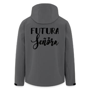 Futura Señora Engagement Bridal Shower Wedding - Men’s Recycled Softshell Jacket by Stanley/Stella - anthracite - Back - AI Model Male 185 light (185cm)