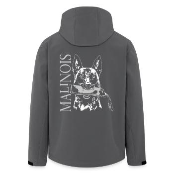 Belgischer MALINOIS Hundesport Hunde IGP Wilsigns - Recycelte Männer Softshell-Jacke von Stanley/Stella - Anthrazit - Hinten - AI Model Male 185 light (185cm)