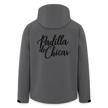 Padilla de Chicas Bride's Gang Bridesmaid Wedding - Men’s Recycled Softshell Jacket by Stanley/Stella - anthracite - Back - AI Model Male 185 light (185cm)