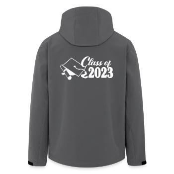 Klasse von 2023 Abschlussfeier Geschenk für ihn und sie - Recycelte Männer Softshell-Jacke von Stanley/Stella - Anthrazit - Hinten - AI Model Male 185 light (185cm)