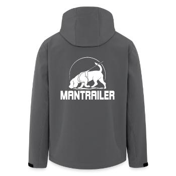 MANTRAILER Hundesport Suchhunde Hunde Hund - Recycelte Männer Softshell-Jacke von Stanley/Stella - Anthrazit - Hinten - AI Model Male 185 light (185cm)