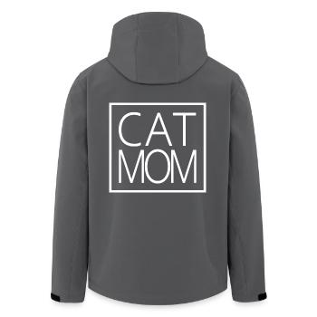 Cat Mom - Cool Cat Lover Mom Cat Besitzer Geschenk - Recycelte Männer Softshell-Jacke von Stanley/Stella - Anthrazit - Hinten - AI Model Male 185 light (185cm)