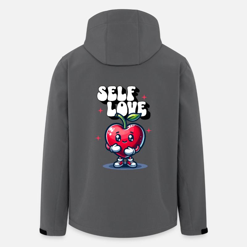 Süßes Herz Self Love Motivation - Recycelte Männer Softshell-Jacke von Stanley/Stella - Anthrazit