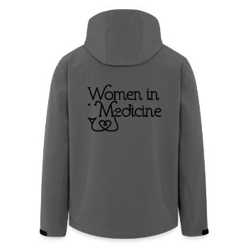 Women In Medicine, Physician, Health Professional - Men’s Recycled Softshell Jacket by Stanley/Stella - anthracite - Back - AI Model Male 185 light (185cm)