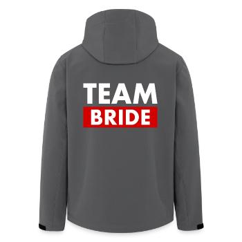 Team bride - Recycelte Männer Softshell-Jacke von Stanley/Stella - Anthrazit - Hinten - AI Model Male 185 light (185cm)