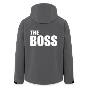 The boss - Veste softshell homme en polyester recyclé Stanley/Stella - charbon - Dos - AI Model Male 185 light (185cm)