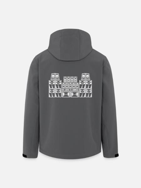 free party sound system - Recycelte Männer Softshell-Jacke von Stanley/Stella - Anthrazit