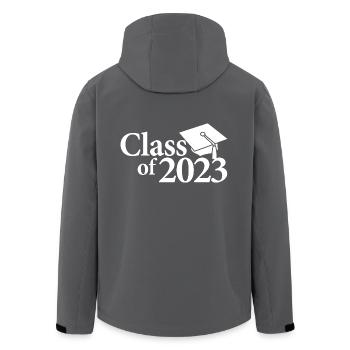 Klasse von 2023 Abschlussfeier Geschenk für ihn und sie - Recycelte Männer Softshell-Jacke von Stanley/Stella - Anthrazit - Hinten - AI Model Male 185 light (185cm)