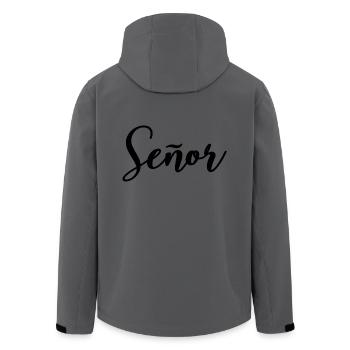 Señor Engagement Groom To Be Wedding Party - Men’s Recycled Softshell Jacket by Stanley/Stella - anthracite - Back - AI Model Male 185 light (185cm)