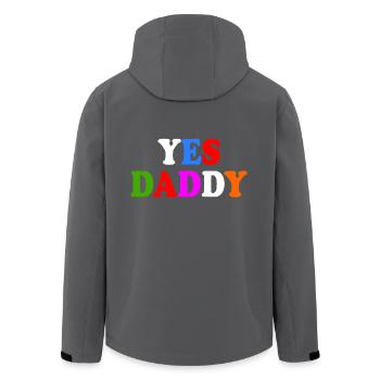 Yes daddy - Recycelte Männer Softshell-Jacke von Stanley/Stella - Anthrazit - Hinten - AI Model Male 185 light (185cm)