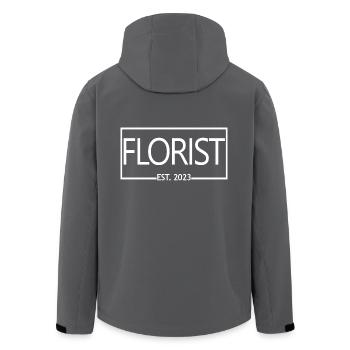 Florist Est. 2023 Diplom-Floristin - Recycelte Männer Softshell-Jacke von Stanley/Stella - Anthrazit - Hinten - AI Model Male 185 light (185cm)