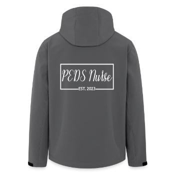 PEDS-Krankenschwester Est. 2023 Abschluss als Krankenpfleger - Recycelte Männer Softshell-Jacke von Stanley/Stella - Anthrazit - Hinten - AI Model Male 185 light (185cm)