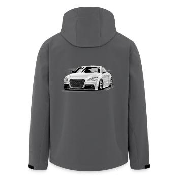 TT low deep, tuning - Recycelte Männer Softshell-Jacke von Stanley/Stella - Anthrazit - Hinten - AI Model Male 185 light (185cm)