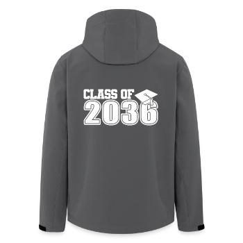 Klasse von 2036 Vorschulabschluss Pre-K Graduation - Recycelte Männer Softshell-Jacke von Stanley/Stella - Anthrazit - Hinten - AI Model Male 185 light (185cm)