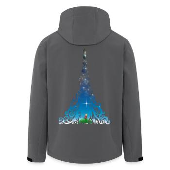 Rocket dreams - Recycelte Männer Softshell-Jacke von Stanley/Stella - Anthrazit - Hinten - AI Model Male 185 light (185cm)