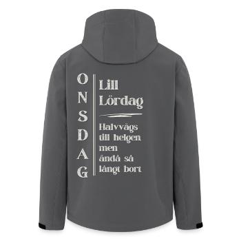Wednesday - Lill Saturday – ein Mittwochsklassiker - Recycelte Männer Softshell-Jacke von Stanley/Stella - Anthrazit - Hinten - AI Model Male 185 light (185cm)