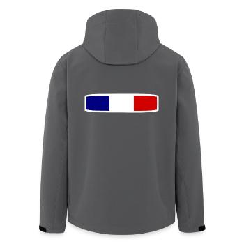 FRANKREICH - Recycelte Männer Softshell-Jacke von Stanley/Stella - Anthrazit - Hinten - AI Model Male 185 light (185cm)