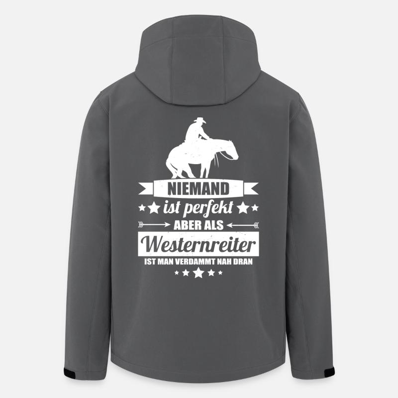 Westernreiter - Recycelte Männer Softshell-Jacke von Stanley/Stella - Anthrazit