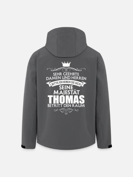 THOMAS - Majestät - Recycelte Männer Softshell-Jacke von Stanley/Stella - Anthrazit