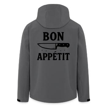 Guten Appetit - Recycelte Männer Softshell-Jacke von Stanley/Stella - Anthrazit - Hinten - AI Model Male 185 light (185cm)