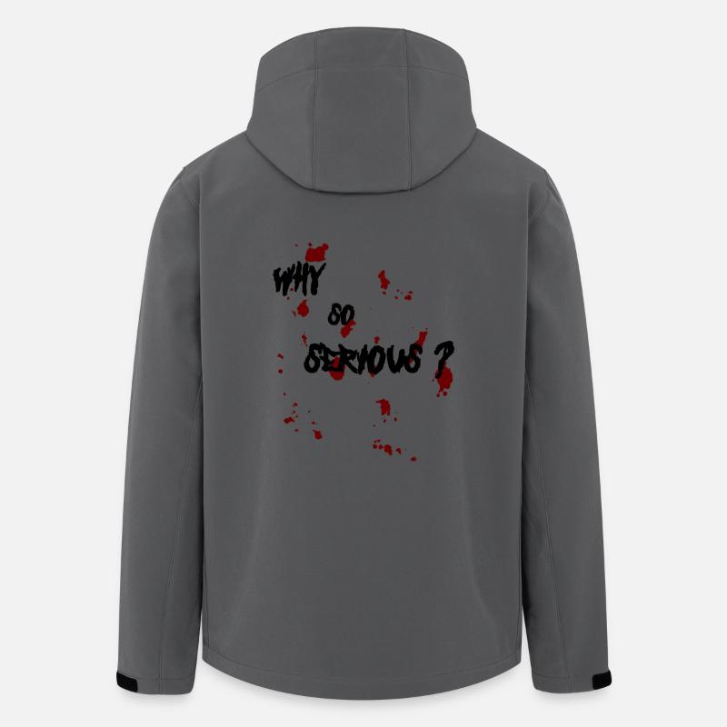 Why so serious? - Recycelte Männer Softshell-Jacke von Stanley/Stella - Anthrazit