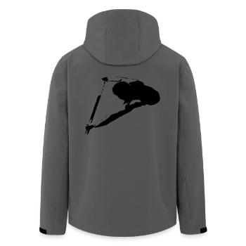 Drachenboot Kanu Sportler 1c - Recycelte Männer Softshell-Jacke von Stanley/Stella - Anthrazit - Hinten - AI Model Male 185 light (185cm)
