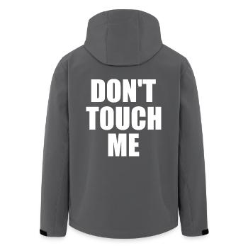 Dont touch me - Recycelte Männer Softshell-Jacke von Stanley/Stella - Anthrazit - Hinten - AI Model Male 185 light (185cm)