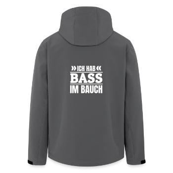 Techno Raves Raver Hardstyle Afterhour Raving - Recycelte Männer Softshell-Jacke von Stanley/Stella - Anthrazit - Hinten - AI Model Male 185 light (185cm)