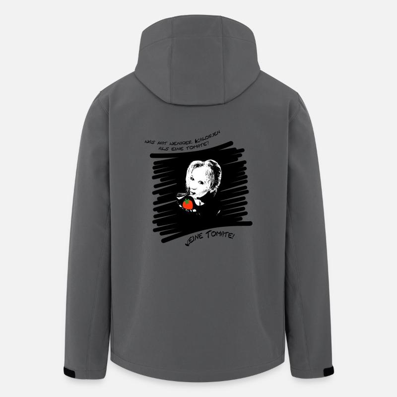 Spaß-Tomate - Recycelte Männer Softshell-Jacke von Stanley/Stella - Anthrazit