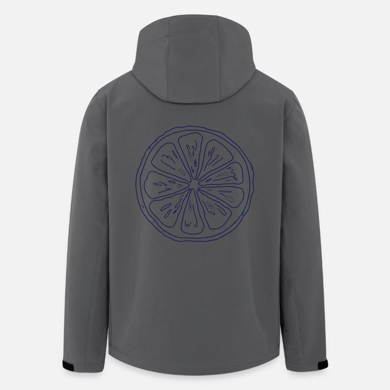 Zitrone - Recycelte Männer Softshell-Jacke von Stanley/Stella - Anthrazit