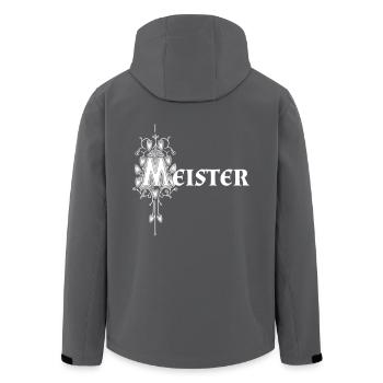 Meisterliches Rollenspiel Tshirt - Recycelte Männer Softshell-Jacke von Stanley/Stella - Anthrazit - Hinten - AI Model Male 185 light (185cm)