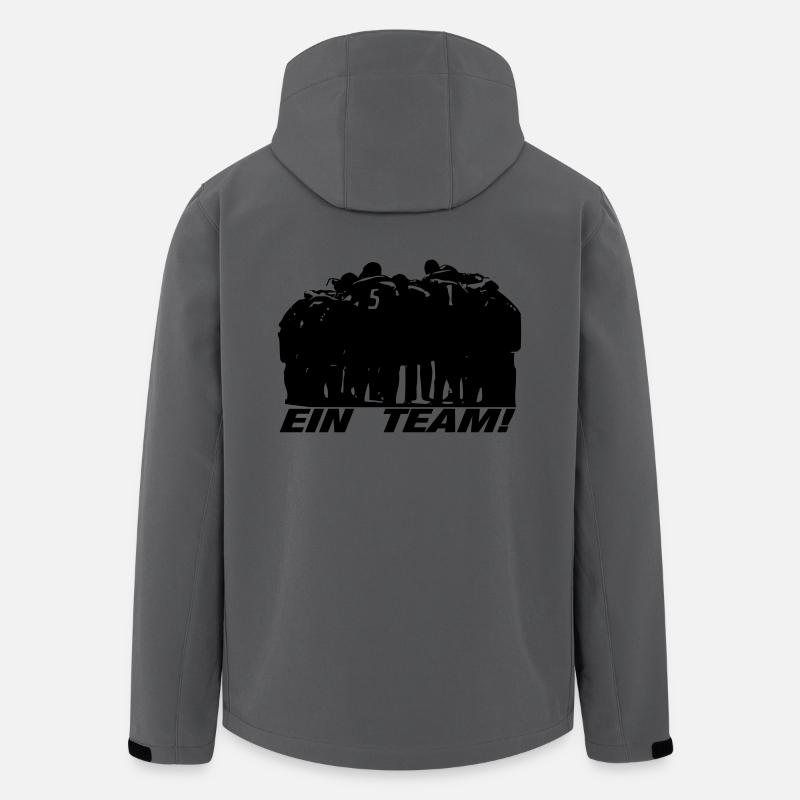 Ein Team - Recycelte Männer Softshell-Jacke von Stanley/Stella - Anthrazit