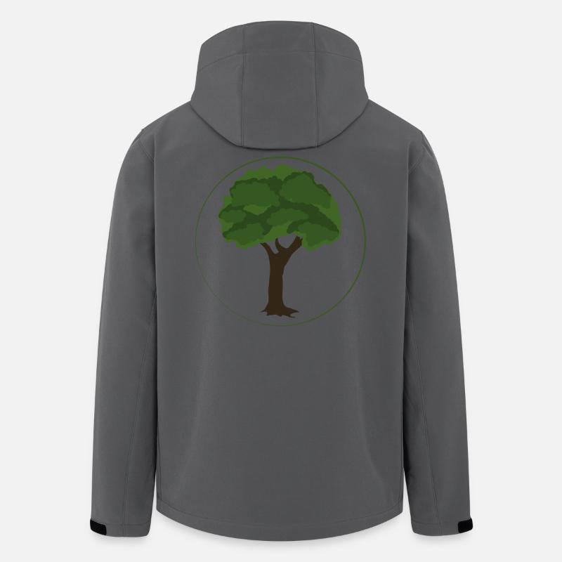Baum - Recycelte Männer Softshell-Jacke von Stanley/Stella - Anthrazit