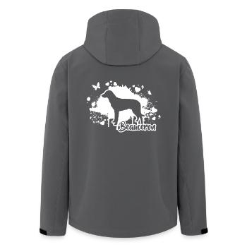 BEAUCERON Hunde Hund Hundesport Wilsigns - Recycelte Männer Softshell-Jacke von Stanley/Stella - Anthrazit - Hinten - AI Model Male 185 light (185cm)