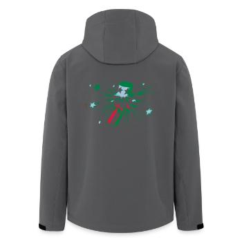 Explosion Knaller Idee Geschenk Feuerwerk Party - Recycelte Männer Softshell-Jacke von Stanley/Stella - Anthrazit - Hinten - AI Model Male 185 light (185cm)