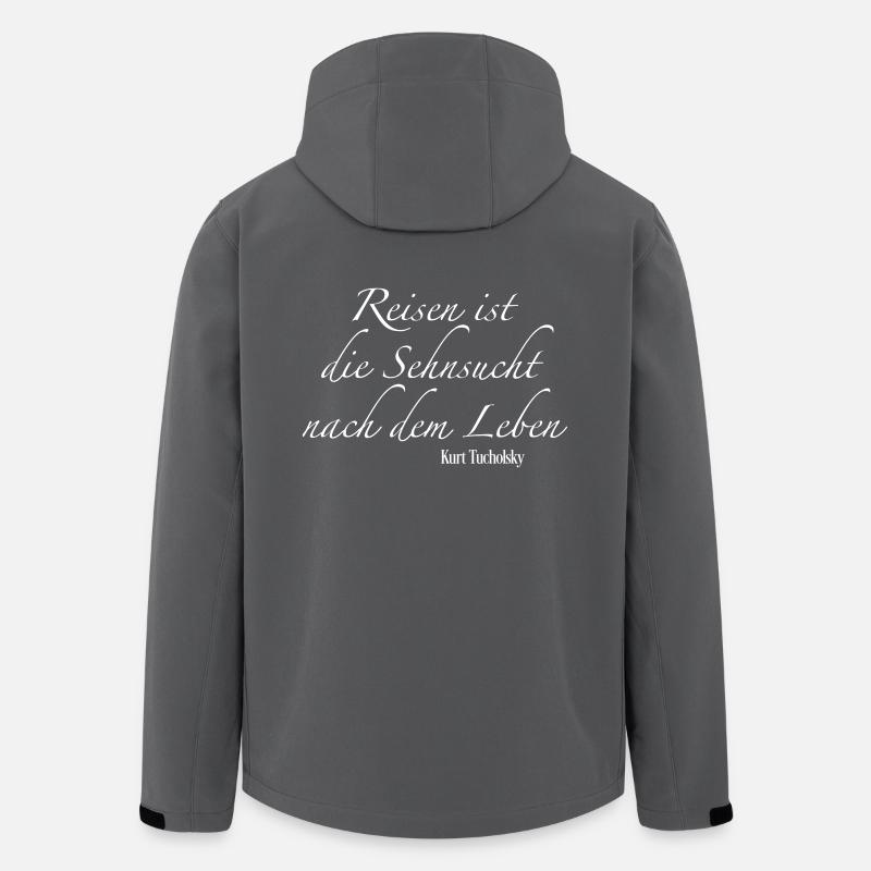 reisen - Recycelte Männer Softshell-Jacke von Stanley/Stella - Anthrazit
