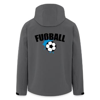 Fußball Soccer Splash 3c - Recycelte Männer Softshell-Jacke von Stanley/Stella - Anthrazit - Hinten - AI Model Male 185 light (185cm)