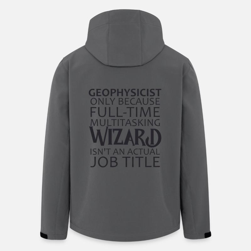 Geophysicist Wizard Geophysics - Men’s Recycled Softshell Jacket by Stanley/Stella - anthracite